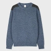 Paul Smith Blue Wool-mohair Donegal Sweater In Blue