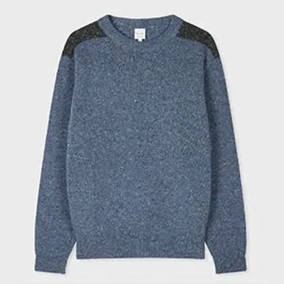 Paul Smith Blue Wool-mohair Donegal Sweater