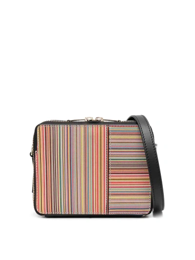 Paul Smith Signature Stripe Camera Bag In Multicolour