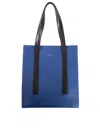 Paul Smith Leather Tote Bag In Azul