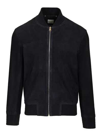 Paul Smith Bomber Jacket In Blue