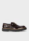 Paul Smith Bordeaux Leather 'barca' Shoes Red In Red