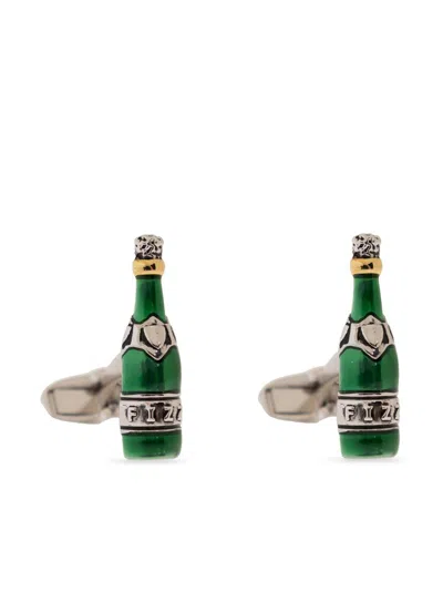 Paul Smith Bottle Cufflinks In Silver