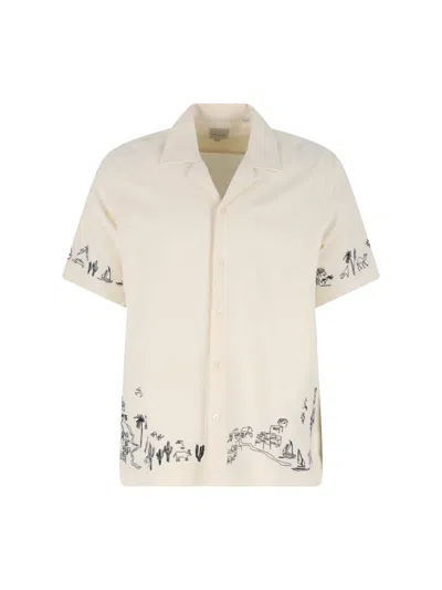 Paul Smith Mens Short Sleeves Regular Fit Shirt With Embroideredy In Neutral