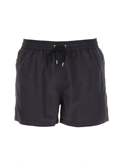 Paul Smith Boxer Swimsuit In Black