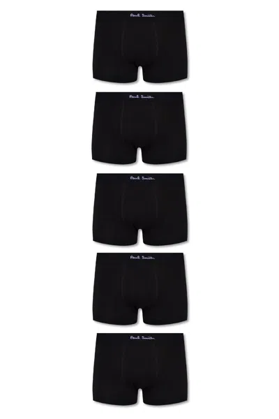 Paul Smith Boxers Five-pack In Black