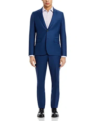 Paul Smith Brierly Sharkskin Tailored Fit Two Button Suit In Inky Blue