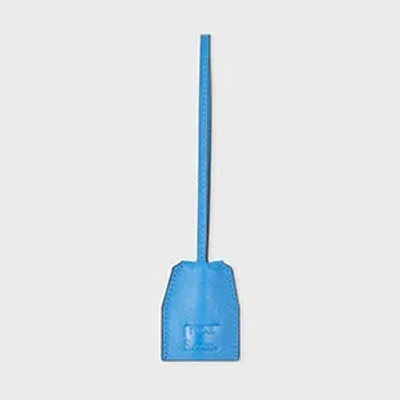 Paul Smith Bright Blue Leather Keyring