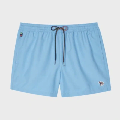 Paul Smith Bright Blue Zebra Logo Swim Shorts