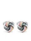Paul Smith Mens Cufflink Bright Knot Accessories In Silver