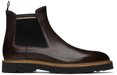 Paul Smith Brown Argo Chelsea Boots In 69 Browns