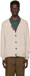 Paul Smith Brown Artist Stripe Cardigan In Brown