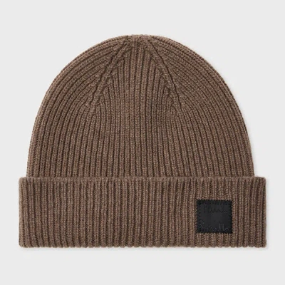 Paul Smith Brown Cashmere-blend Beanie