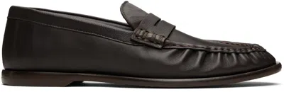 Paul Smith Brown 'faron' Loafers In Black