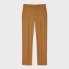 Paul Smith Brown Fresco Wool Trousers In Brown