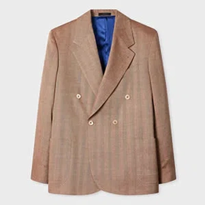 Paul Smith Brown Iridescent Wool-linen Suit