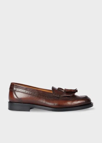 Paul Smith Brown Leather 'brill' Loafers In Multi