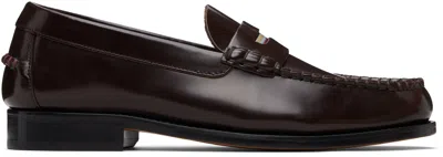 Paul Smith Brown Leather 'lido' Loafers