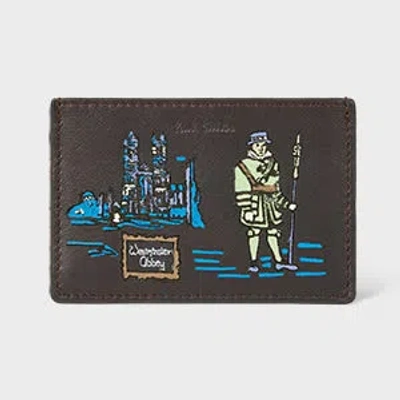 Paul Smith Brown Leather 'london' Credit Card Holder