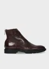 Paul Smith Brown Leather 'nik' Boots In Brown