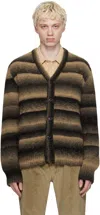 Paul Smith Brown Ombre Cardigan In 68 Browns