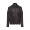 Paul Smith Regular Fit Leather Jacket Collared Design In Brown