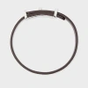 Paul Smith Brown Signature Buckle Leather Bracelet In Brown