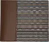 Paul Smith 'signature Stripe' Coated Canvas Billfold Wallet Brown In 62 Brown
