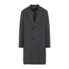 Paul Smith Men's Overcoat With Notch Lapel And Back Belt Detail In Multi