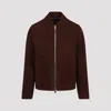 PAUL SMITH BROWN SUEDE BLOUSON JACKET