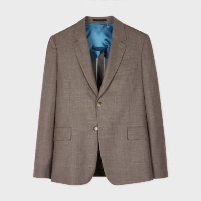 Paul Smith Brown Wool-linen Buggy-lined Blazer