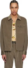 Paul Smith Brown Zip Jacket In 71 Brown