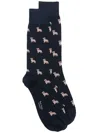Shop Paul Smith Bulldog Socks In Blue
