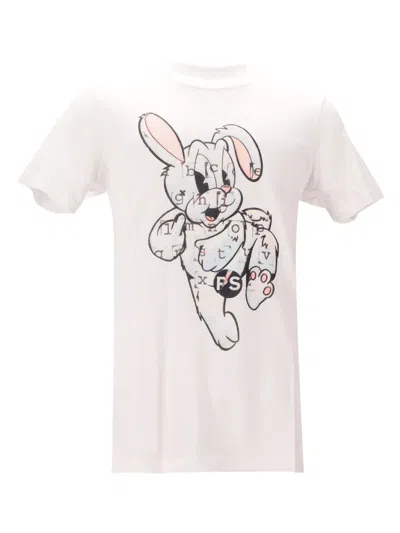 Paul Smith Bunny Face Short-sleeve T-shirt In White