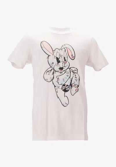 Paul Smith Bunny Print Slim T-shirt In White
