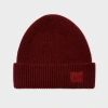 Paul Smith Burgundy Cashmere-blend Beanie Red In Red