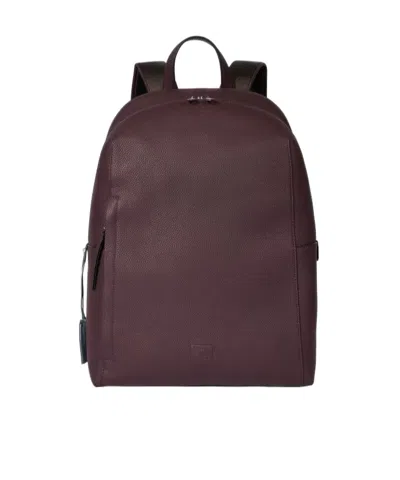 Paul Smith Burgundy Leather Backpack