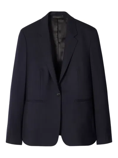 Paul Smith Button Blazer In Black