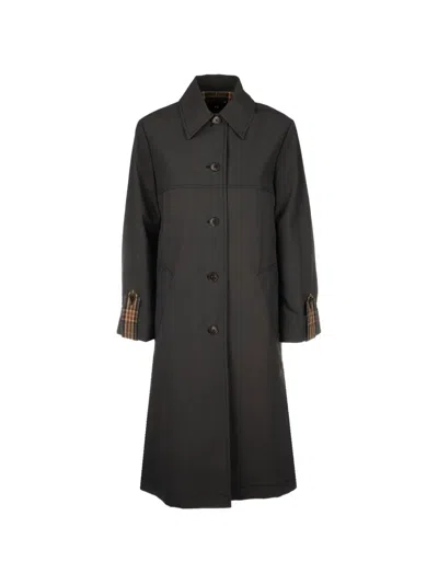 Paul Smith Button Cuff Trench In Black