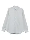 Paul Smith Button-down Cotton Shirt In Gray