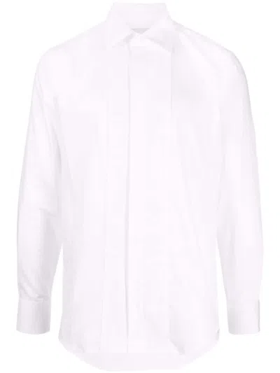 Paul Smith Button-up Cotton Shirt In White
