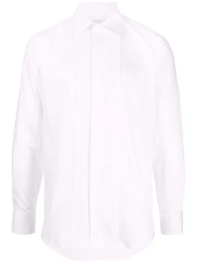 Paul Smith 排扣棉衬衫 In White