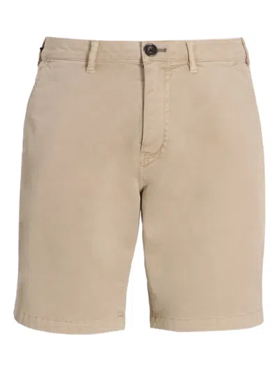 Paul Smith Button-fastening Cotton Shorts In Brown
