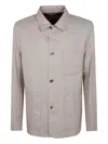 Paul Smith Button-fastening Patch-pocket Jacket In Gray