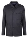 Paul Smith Casual Jacket With Four Buttons And Pockets In Blue