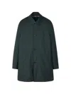Paul Smith Button Pocket Wool Coat In Green