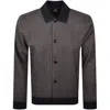 Paul Smith Button Through Jersey Jacket Navy In Navy