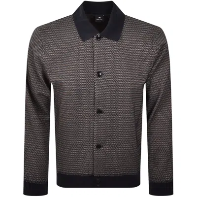 Paul Smith Button Through Jersey Jacket Navy