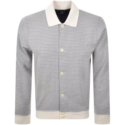 Paul Smith Button Through Jersey Jacket Off White