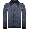 Paul Smith Button Through Knit Cardigan Blue In Blue